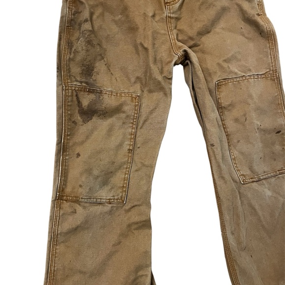 Boys Carhartt Tan Overalls work overalls with adjustable straps - Picture 5 of 5